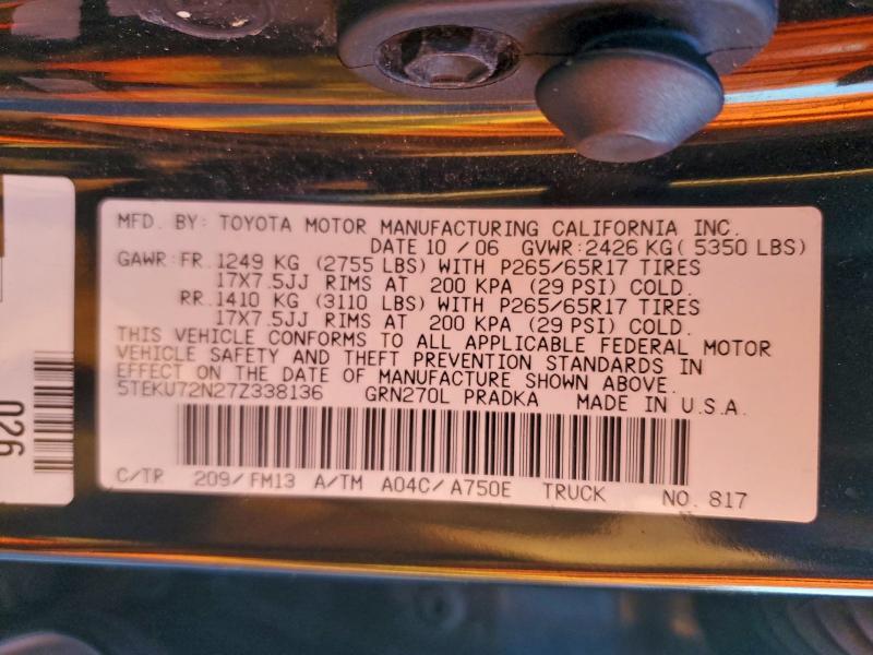 2007 Toyota Tacoma Double cab Prerunner Long bed