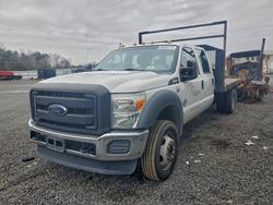 Salvage trucks for sale at Fredericksburg, VA auction: 2016 Ford F450 Flatbed Truck