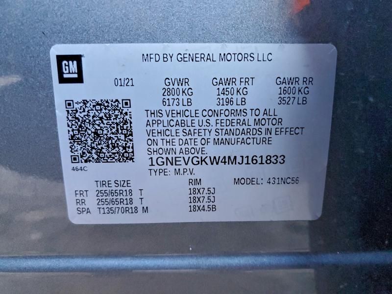 2021 Chevrolet Traverse lt