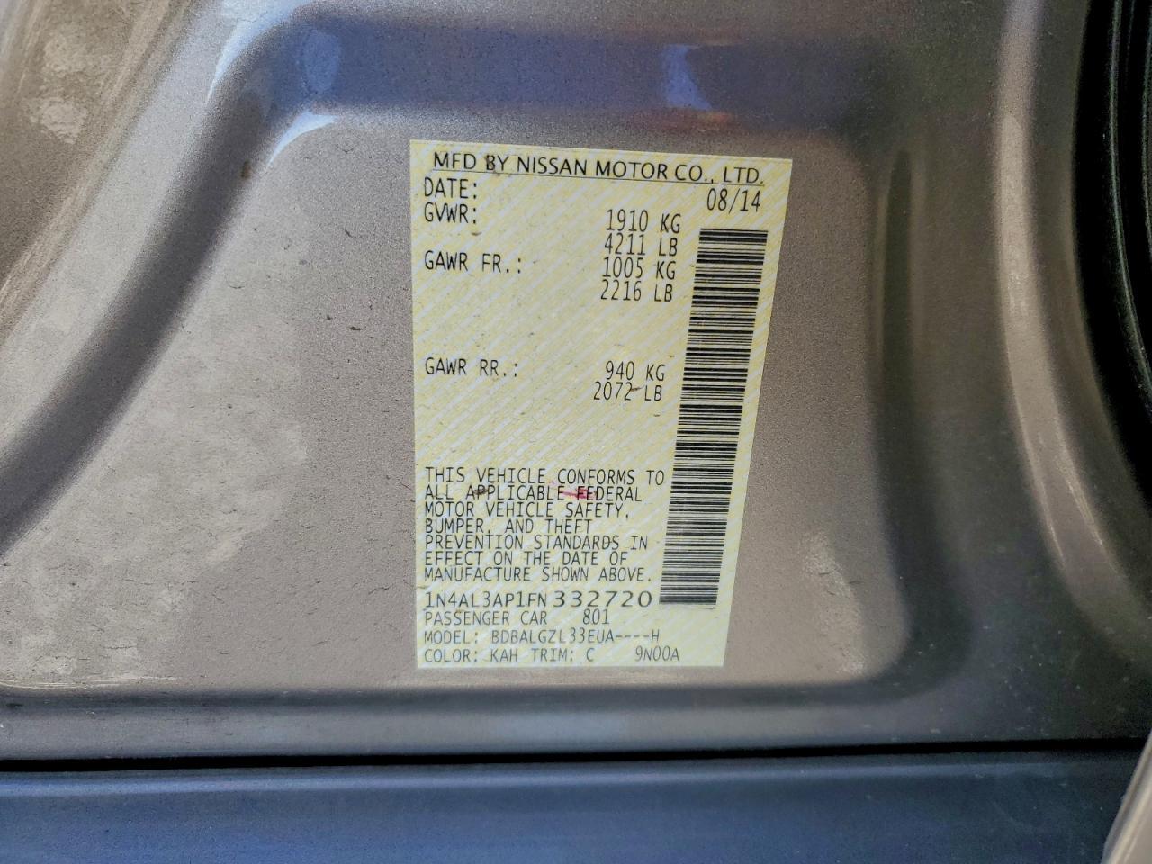 2015 Nissan Altima 2.5