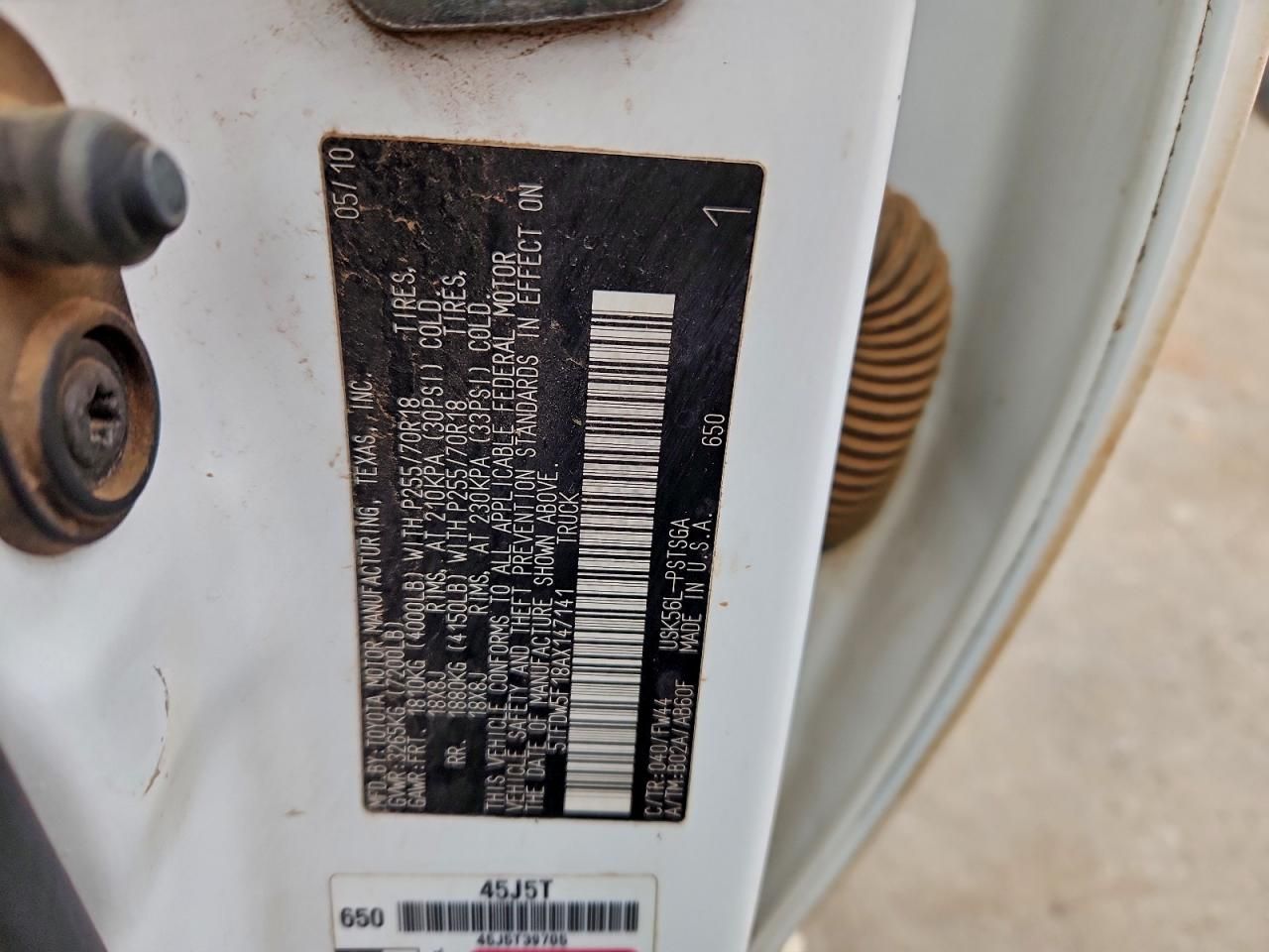 2010 Toyota Tundra Crewmax SR5