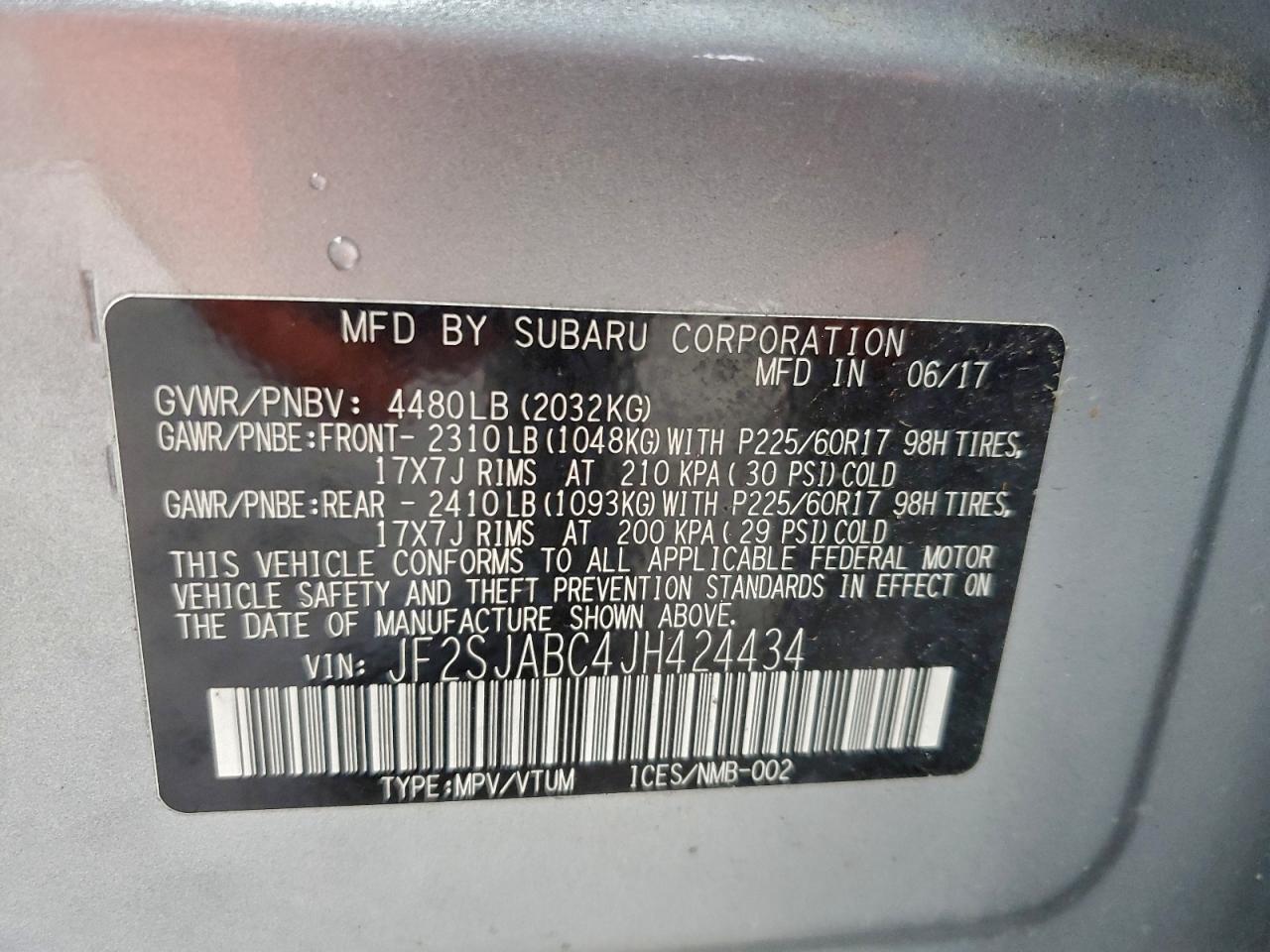 2018 Subaru Forester 2.5i