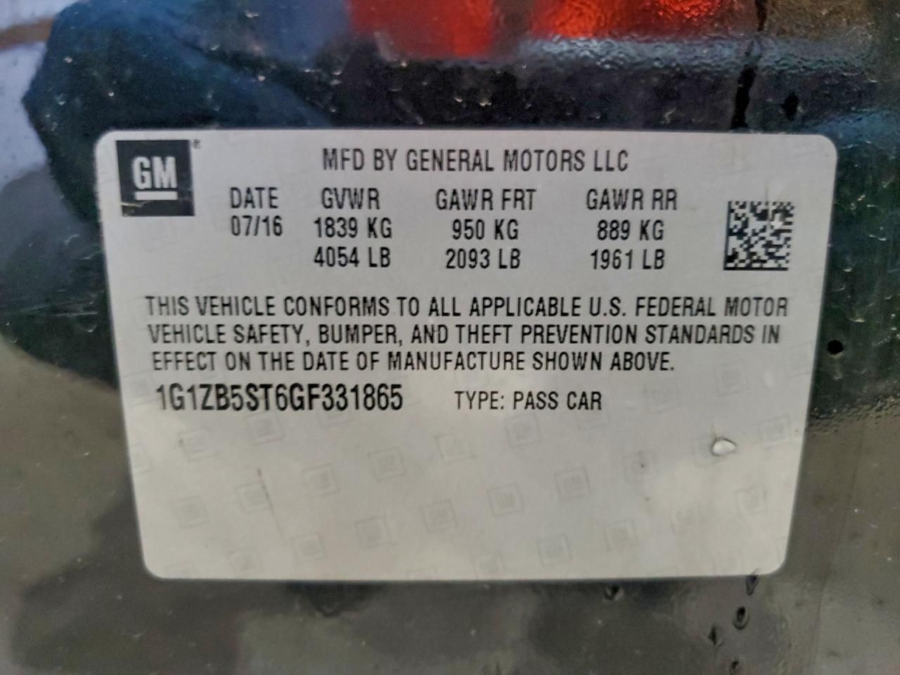 2016 Chevrolet Malibu ls