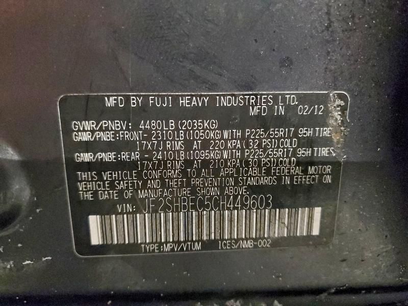 2012 Subaru Forester Limited