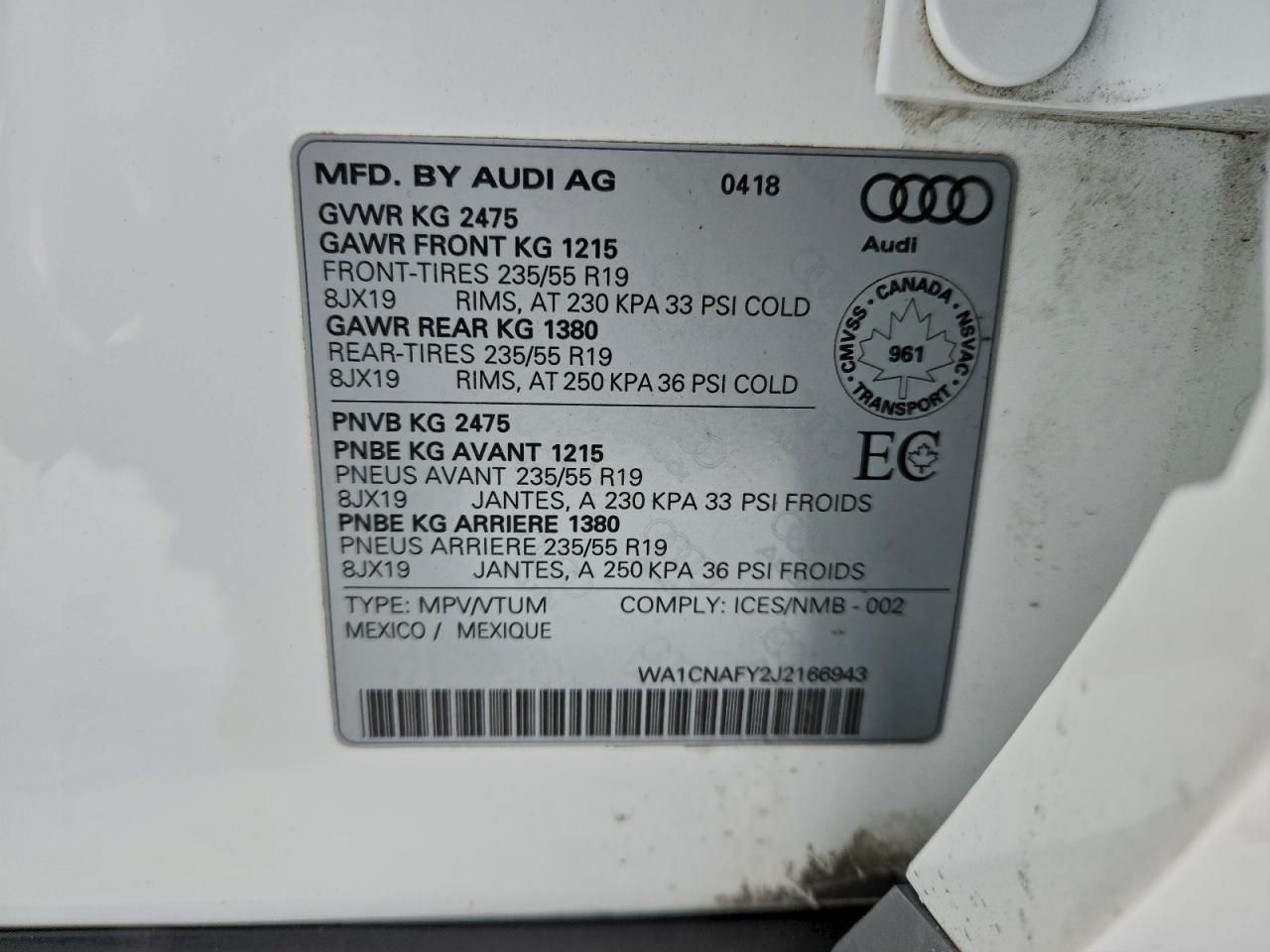 2018 Audi Q5 Prestige