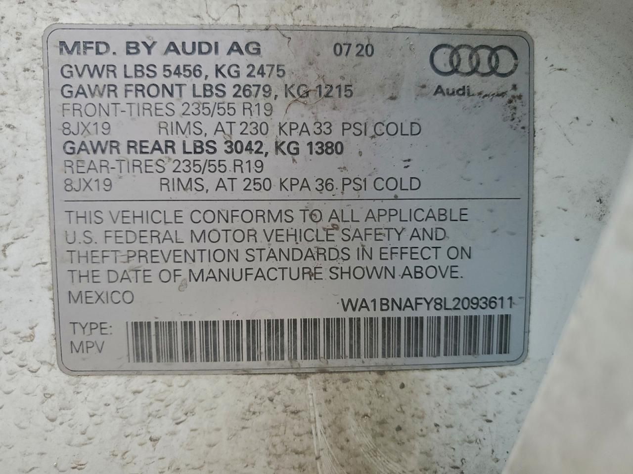 2020 Audi Q5 Premium Plus