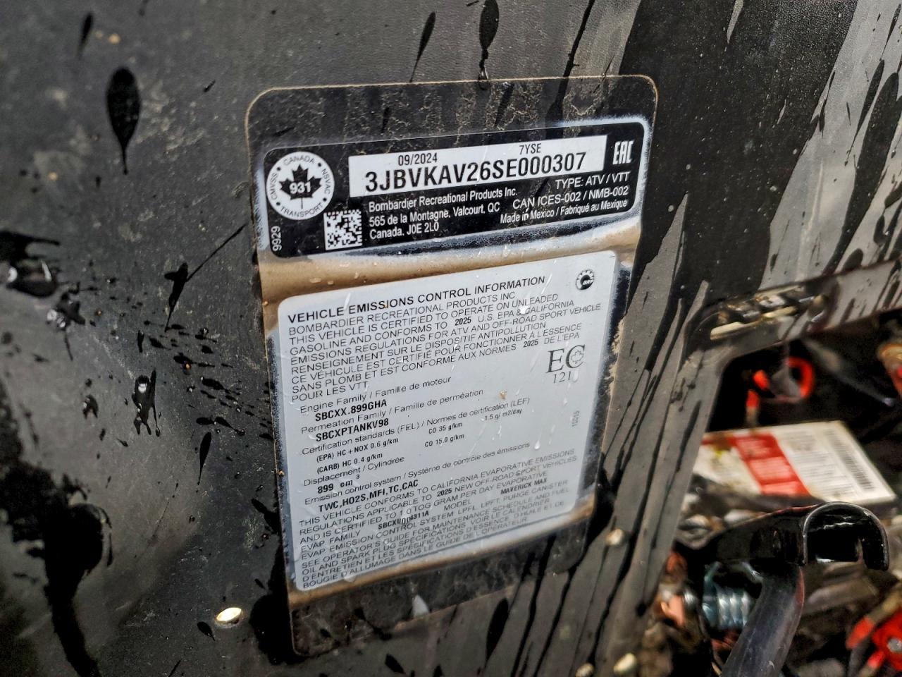 2025 Can-Am 2025 Cana Maverick X