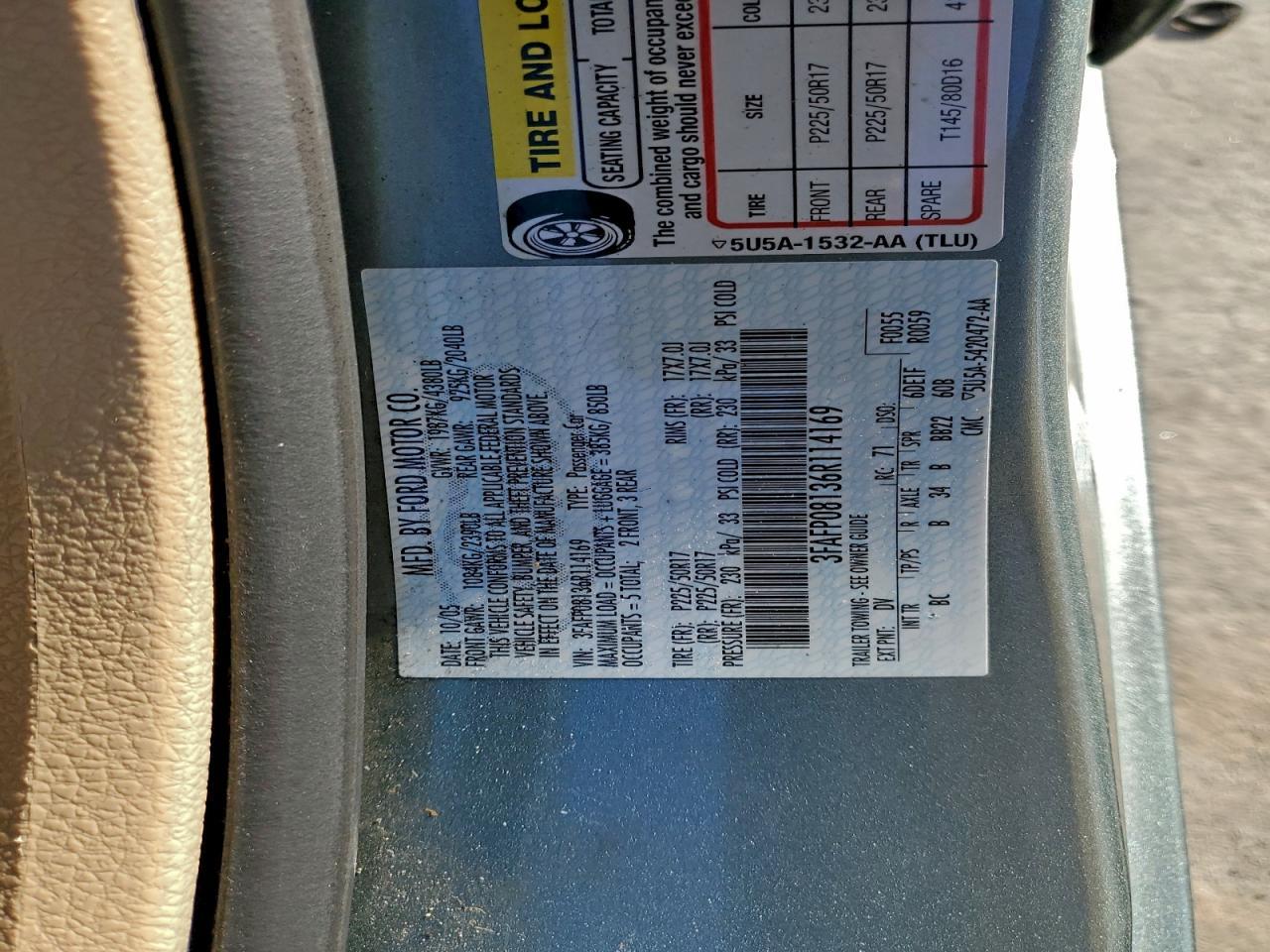 2006 Ford Fusion sel