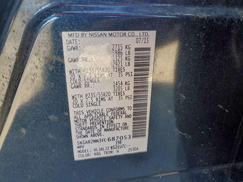 2015 Nissan Pathfinder s