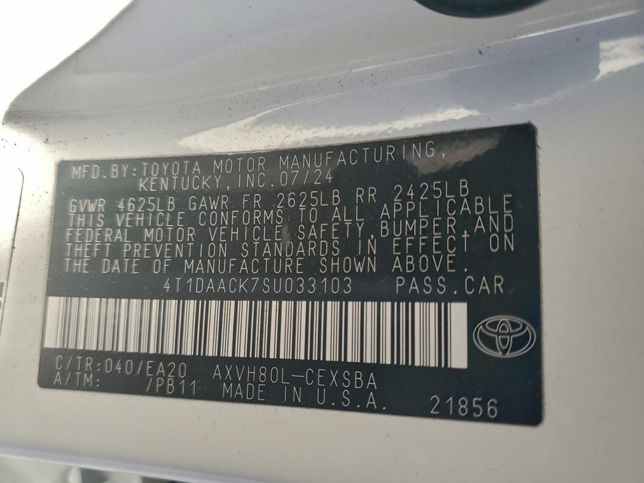 2025 Toyota Camry xse
