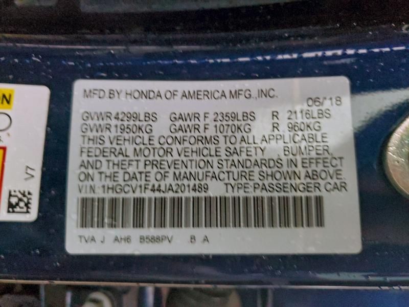 2018 Honda Accord ex