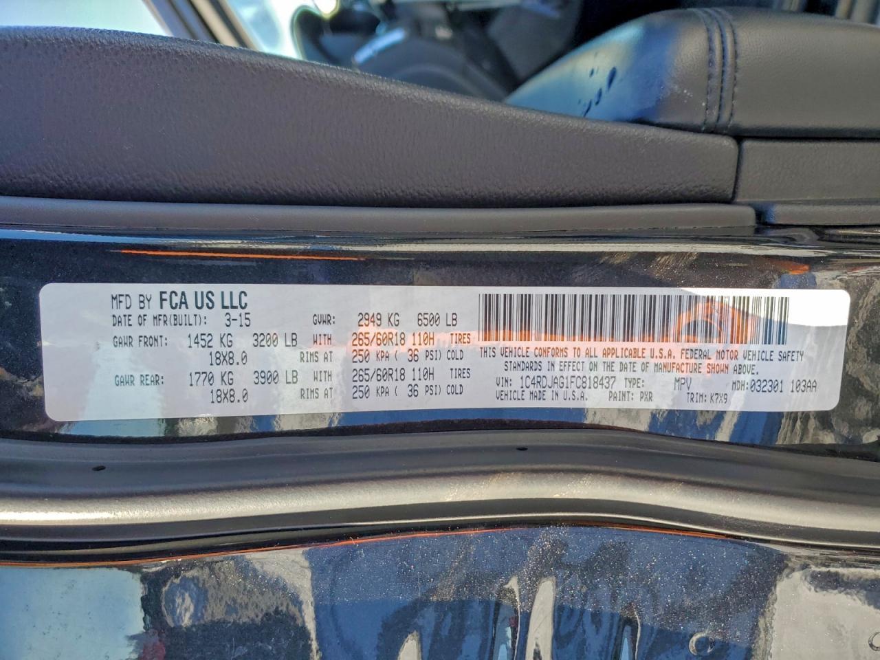 2015 Dodge Durango sxt