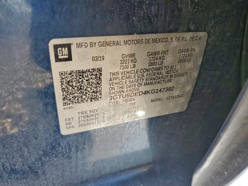 2019 GMC Sierra K1500 slt